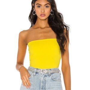 Susana Monaco Lemon Yellow Tube Top
